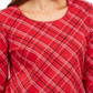 Karen Scott Women's Petite Plaid Top Red Size Petite L
