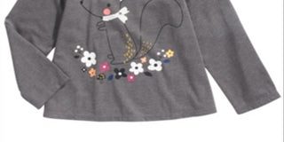 First Impressions Baby Girl's Squirrel T-Shirt Gray Size 18MOS