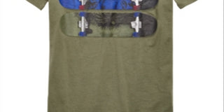 Epic Threads Big Boy's Tiger Skate T-Shirt Green Size Small