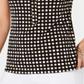 Charter Club Women's Dot-Print Polo Top Black Size Large