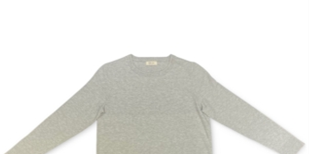 Style & Co Women's Long Sleeve Crew Neck Top Gray Size X-Large