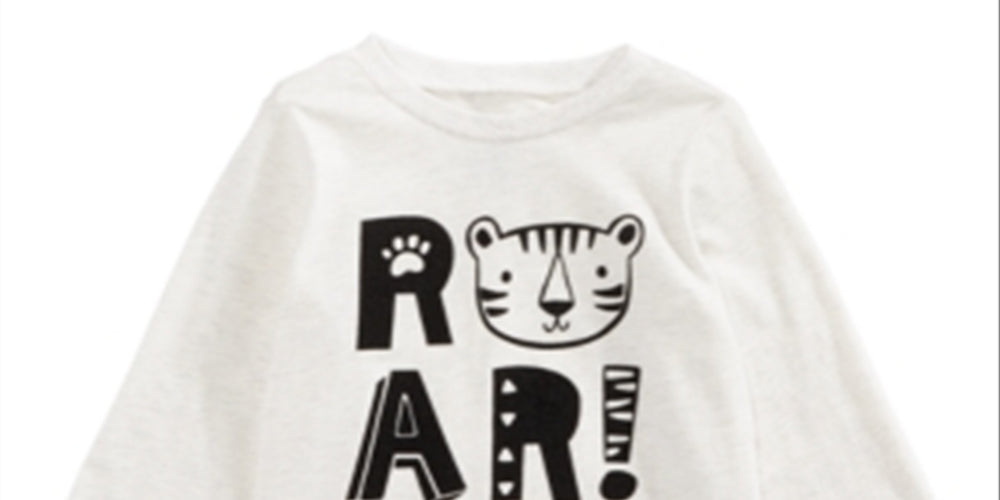First Impressions Baby Boy's Roar Print T-Shirt White Size 18 Months