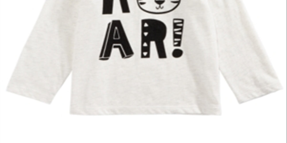 First Impressions Baby Boy's Roar Print T-Shirt White Size 18 Months