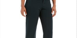 Charter Club Women's Solid Trousers Green Size 2