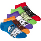 Star Wars Little & Big Boy's 5 Pk No Show Socks Multi Color Size 9-11