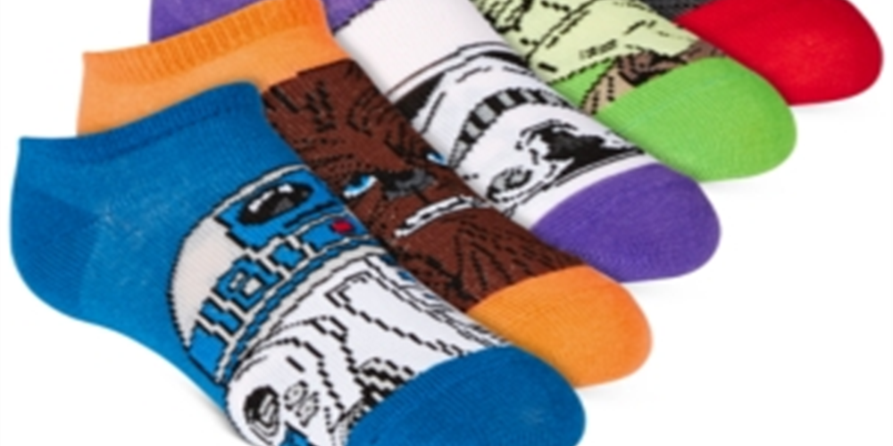 Star Wars Little & Big Boy's 5 Pk No Show Socks Multi Color Size 9-11