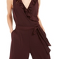Alfani Women's Ruffled Jumpsuit Wine Size M