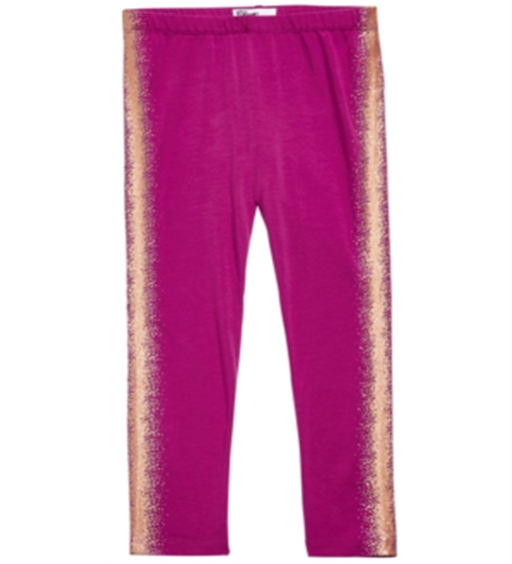 Epic Threads Toddler Girl's Metallic Stripe Leggings Pink Size 2T