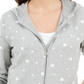 Karen Scott Women's Star Gaze Printed Zip Hoodie Gray Size X-Small