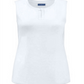 Karen Scott Women's Keyhole Scoop Neck Tank White Size Small