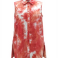 Alfani Women's Coral Acid Wash Sleeveless Blouse Top Sublime Dye Size X-Large