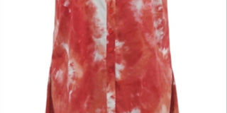 Alfani Women's Coral Acid Wash Sleeveless Blouse Top Sublime Dye Size X-Large