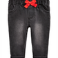 First Impressions Baby Girl's Bow Jeans Black Size 12 Months