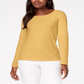 Karen Scott Women's Cotton Scoop Neck Top Gold Size X-Large