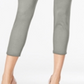 Style & Co Women's Twill Capri Leggings Silver Size Large