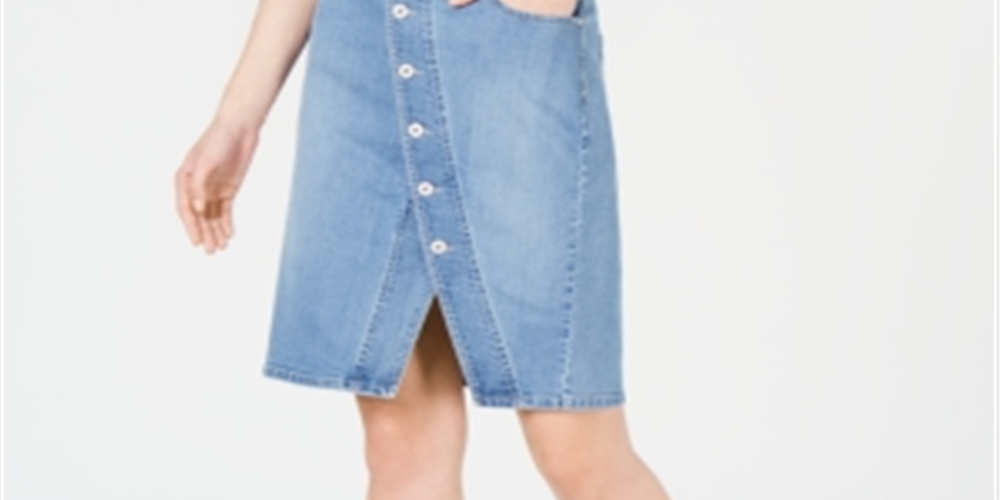 INC International Concepts Women's Above the Knee a Line Skirt Blue Size 12