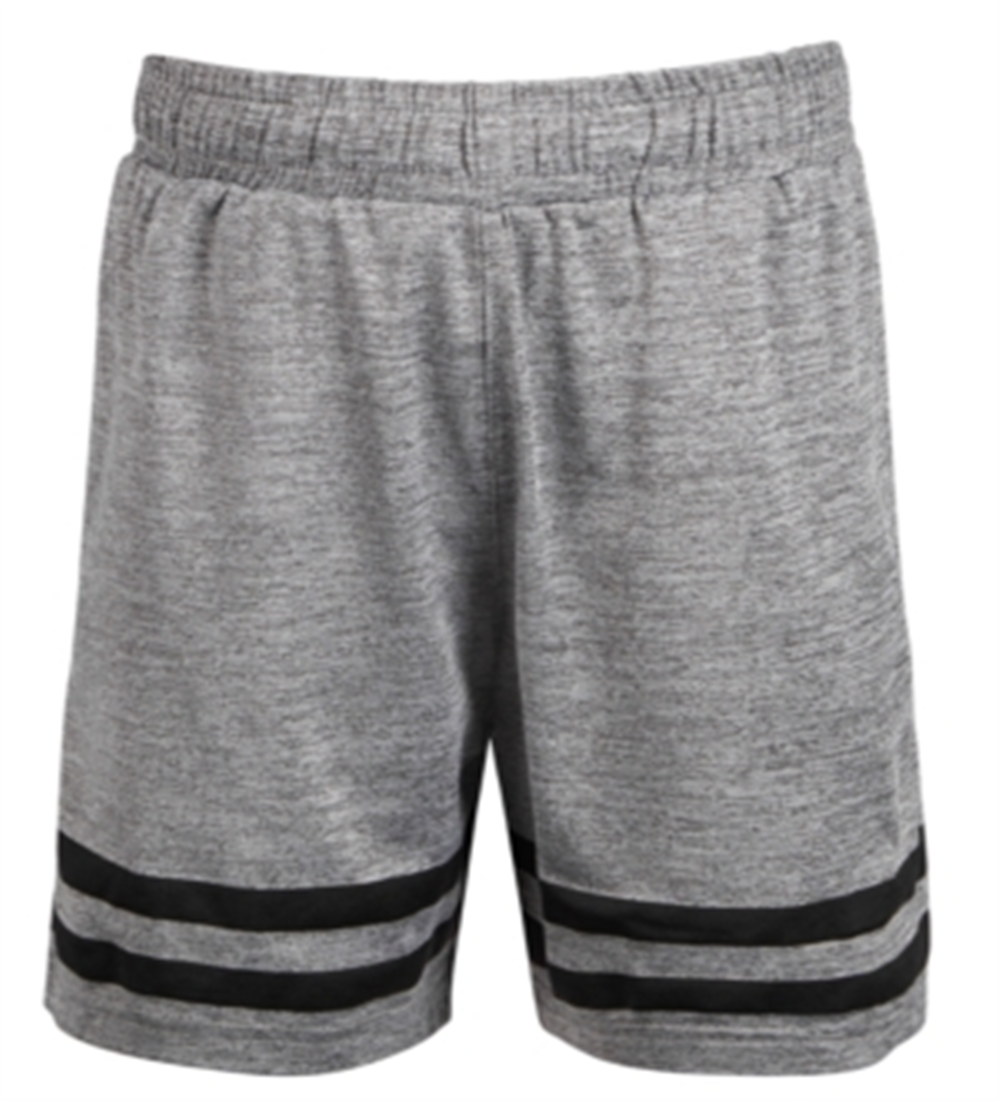 Ideology Little Boy's Border Stripe Shorts Gray Size 7
