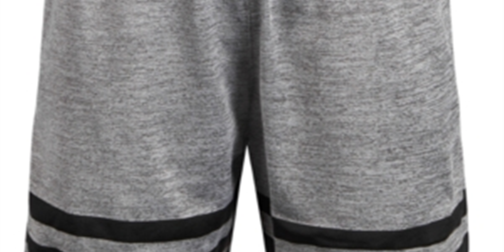 Ideology Little Boy's Border Stripe Shorts Gray Size 7