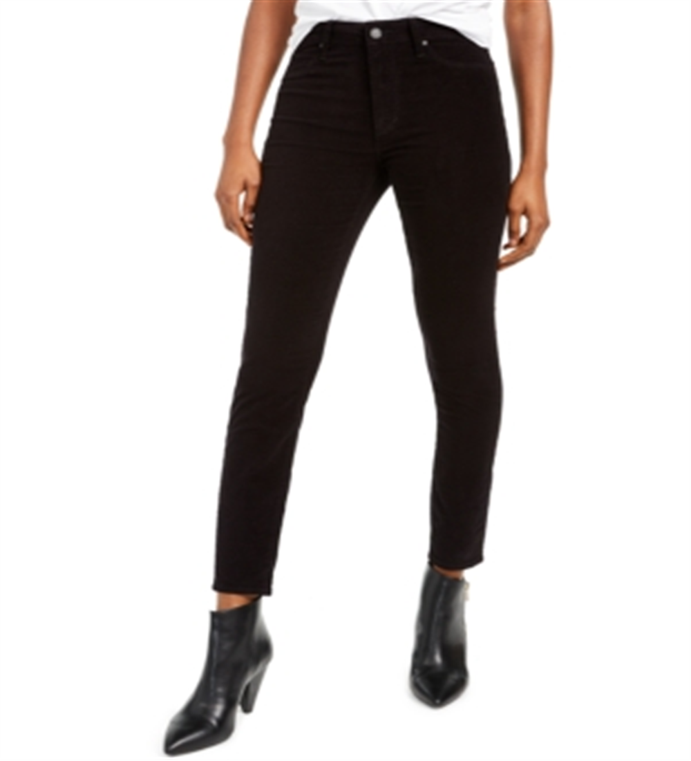 Articles of Society Women's Hilary Velvet High Rise Jeans Black Size 28