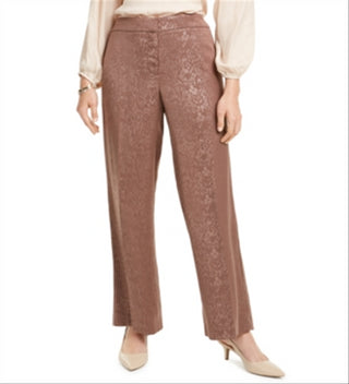 Alfani Women's Wide Leg Pants Brown Size 18