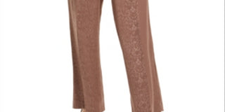 Alfani Women's Wide Leg Pants Brown Size 18