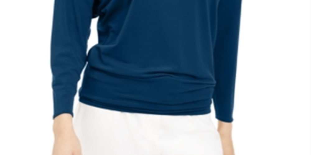 Alfani Women's Boat Neck Dolman Sleeve Top Green Size XX-Large