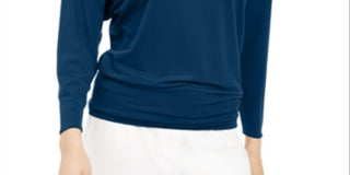 Alfani Women's Boat Neck Dolman Sleeve Top Green Size XX-Large