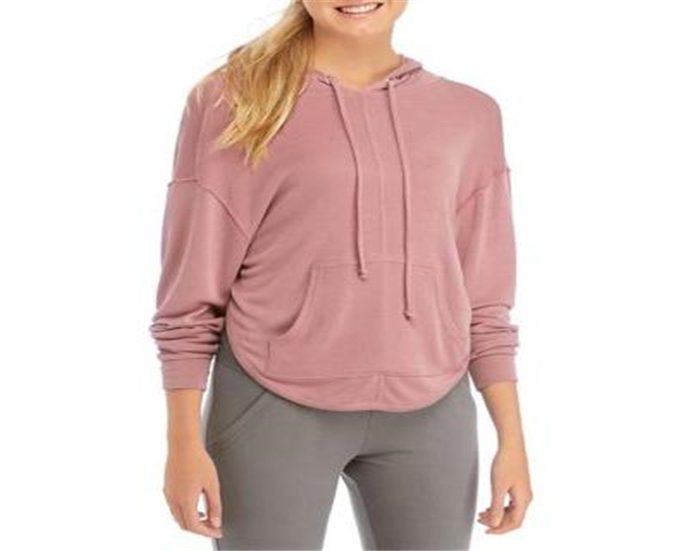 Free People Women's Dried Rose Back Into It Hoodie Pink Size Medium