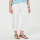 Style & CoWomen's Convertible Cargo Pants White Size 4