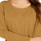 Style & CoWomen's Long Sleeve Crewneck Top Yellow Size Large