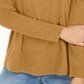 Style & CoWomen's Long Sleeve Crewneck Top Yellow Size Large