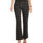 Inc Windowpane Bootcut Pants Black Size 18