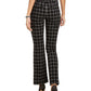 Inc Windowpane Bootcut Pants Black Size 18