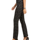 Inc Windowpane Bootcut Pants Black Size 18