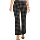 Inc Windowpane Bootcut Pants Black Size 18