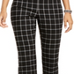 Inc Windowpane Bootcut Pants Black Size 18
