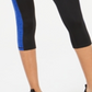 Ideology Women's Colorblocked Cropped Leggings Blue Size X-Small