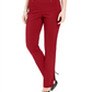 JM Collection Women's Solid Straight Leg Pants Red Size Petite Small