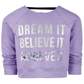 Ideology Little Girl's Dream Graphic Strappy Back Sweatshirt Purple Size 5