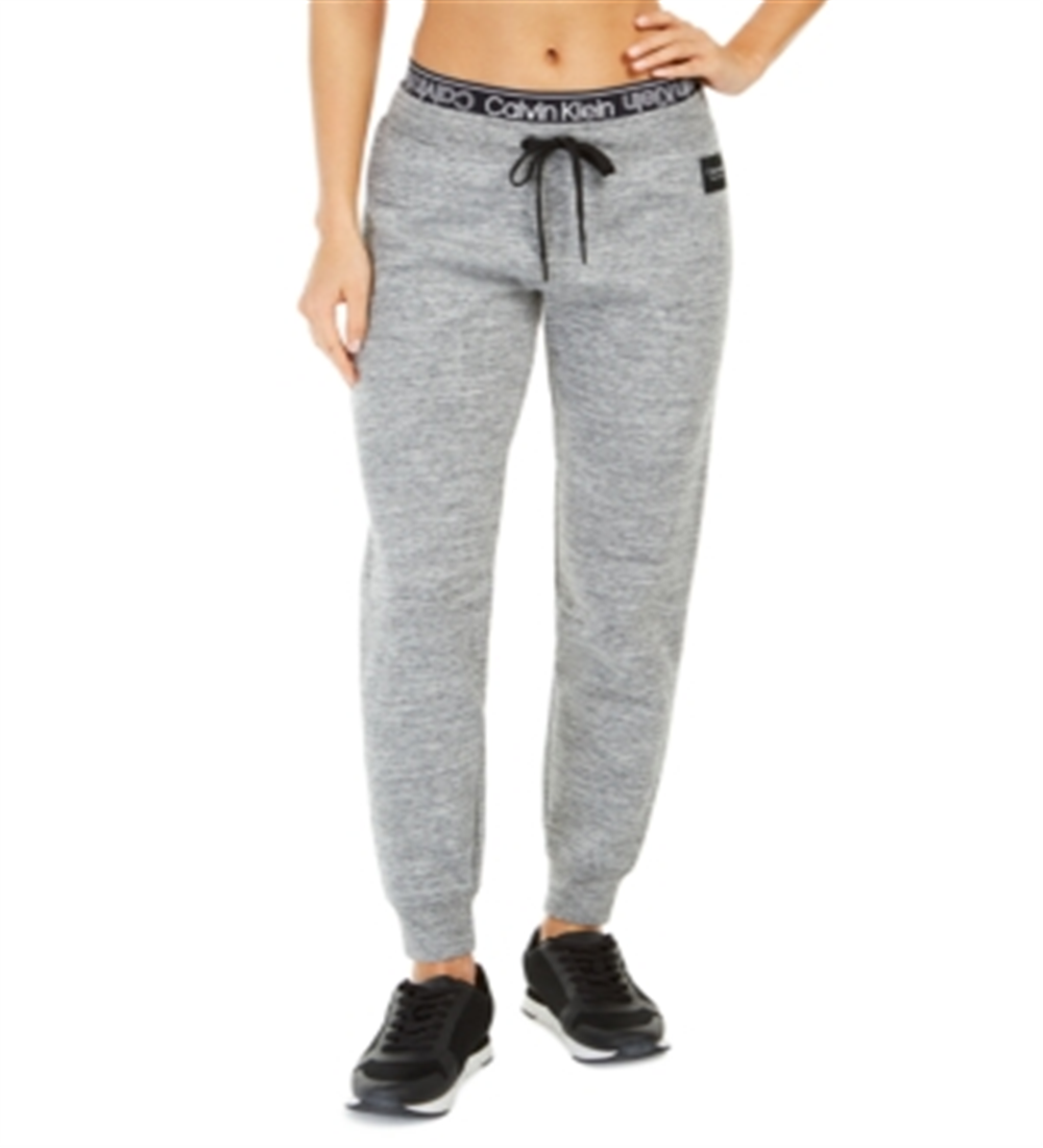 Calvin Klein Women's Performance Layered Look Joggers Gray Size X-Large