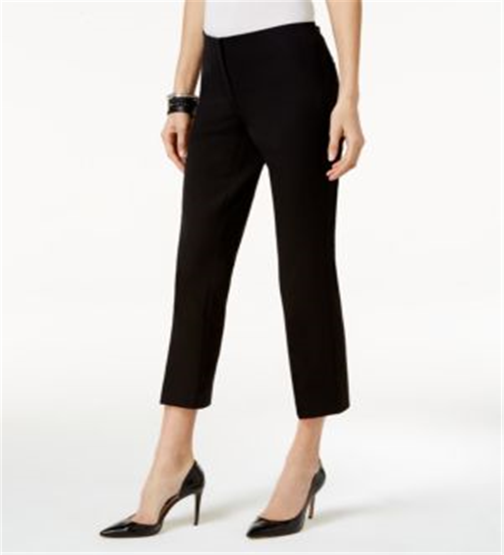 Alfani Women's Evening Cropped Pants Black Size 8 Petite