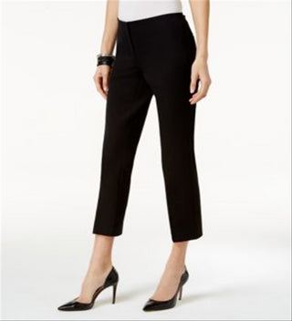 Alfani Women's Evening Cropped Pants Black Size 8 Petite
