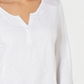 Style & CoWomen's Embroidered Contrast Top White Size Small