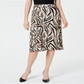 Kasper Women's a Line MIDI Skirt Brown Size Medium
