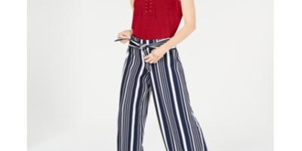 INC International Concepts Women's Lace up Top Red Size Petite XL