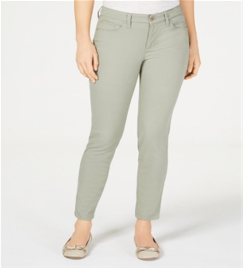 Charter Club Women's Bristol Skinny Ankle Jeans Green- Size 10