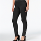 Style & CoWomen's Snap Hem Ponte Knit Leggings Black Size Small