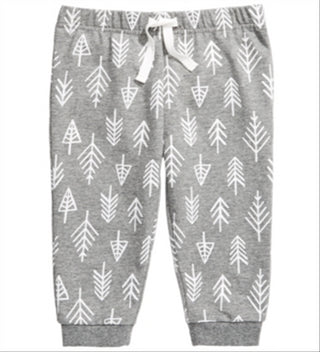 First Impressions Baby Boy's Forest Print Jogger Pants Gray Size 6-9 Months