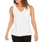 Charter Club Women's Crepe Tank Top White Size Small