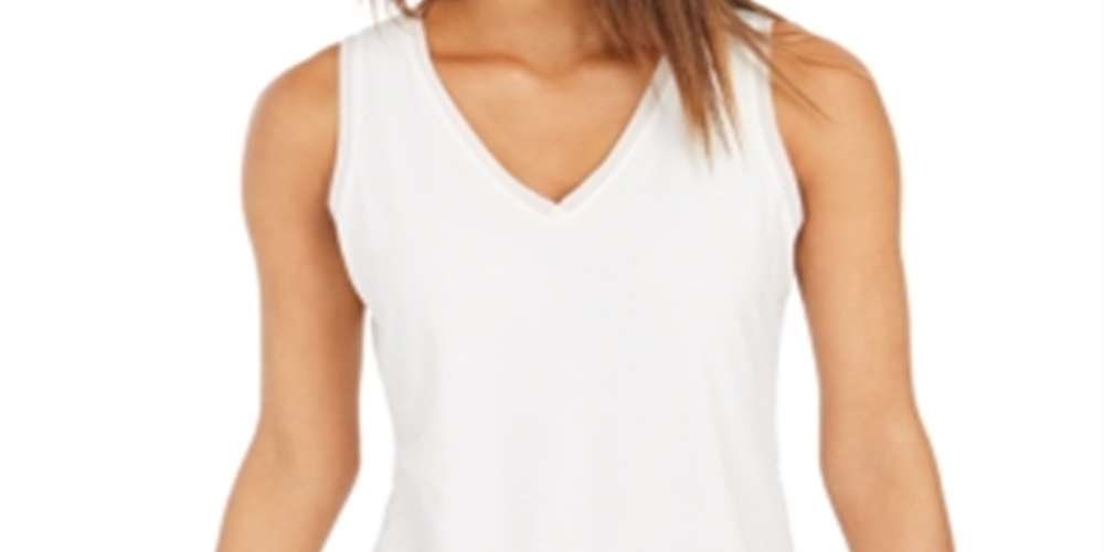 Charter Club Women's Crepe Tank Top White Size Small